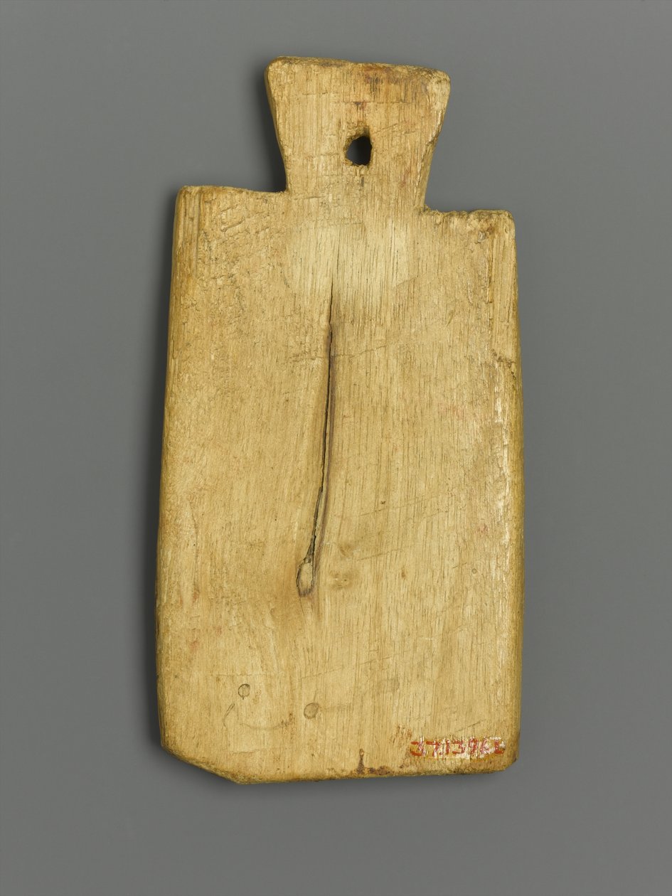 Mummie label met Griekse inscriptie door Roman Period Egyptian
