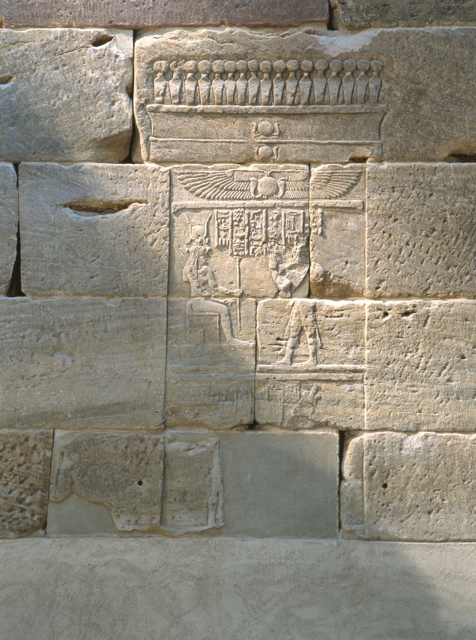 Reliëf uit de Tempel van Dendur, ca. 10 v.Chr. door Roman Period Egyptian