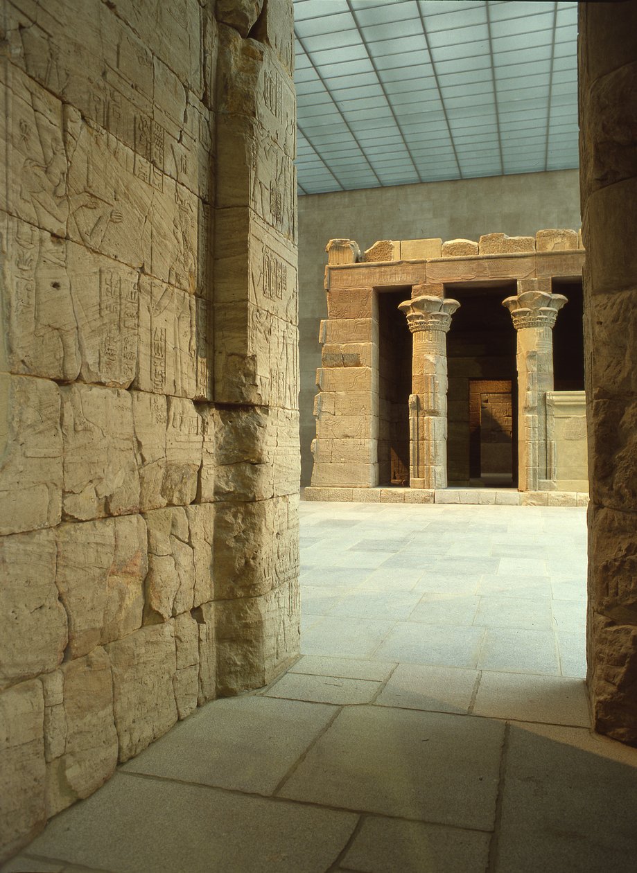 De Tempel van Dendur, ca. 10 v.Chr. (eolische zandsteen) door Roman Period Egyptian