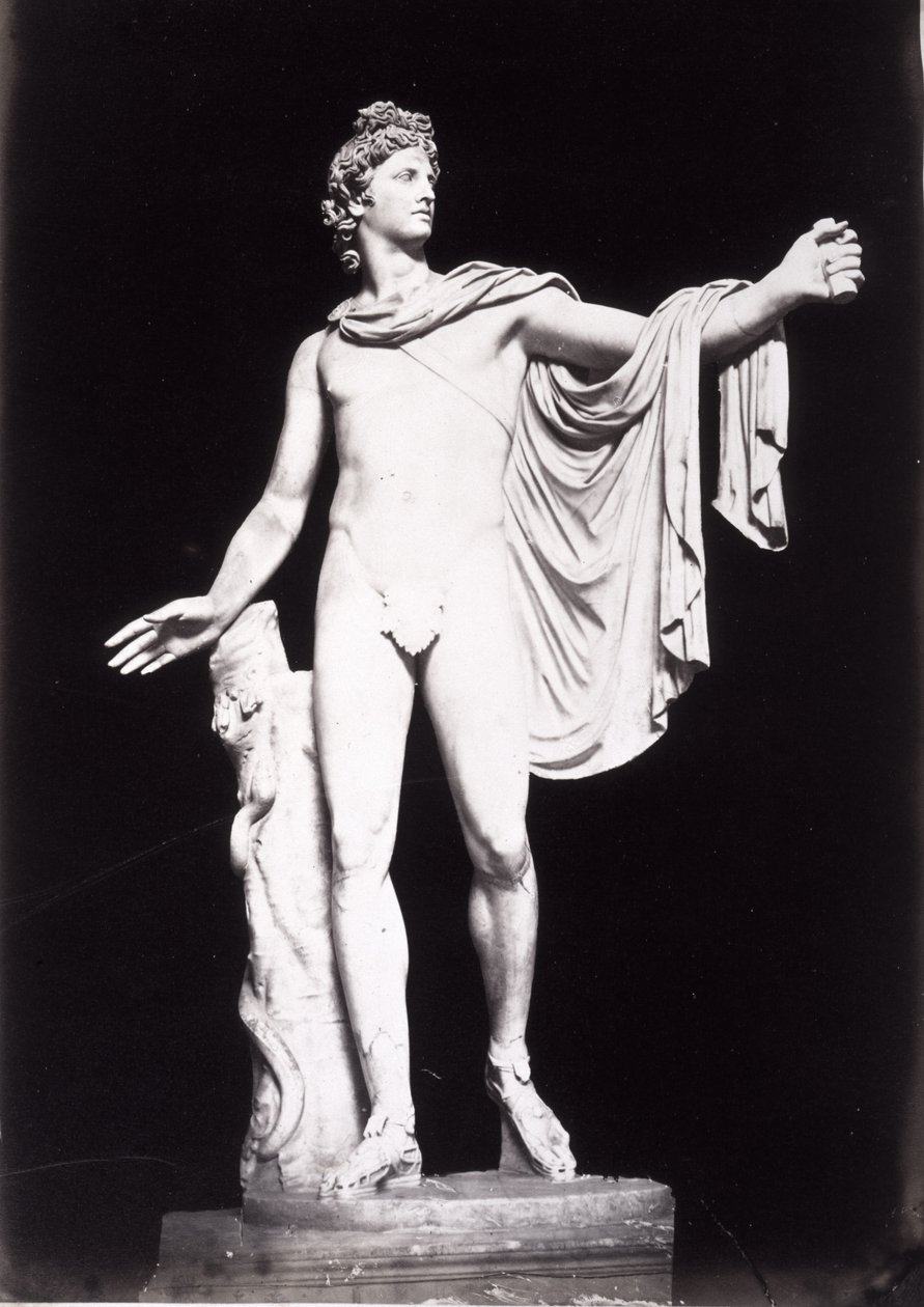 Apollo Belvedere, kopie van een Grieks origineel uit de 4e eeuw voor Christus, vóór de verwijdering van eerdere restauraties door Roman Roman
