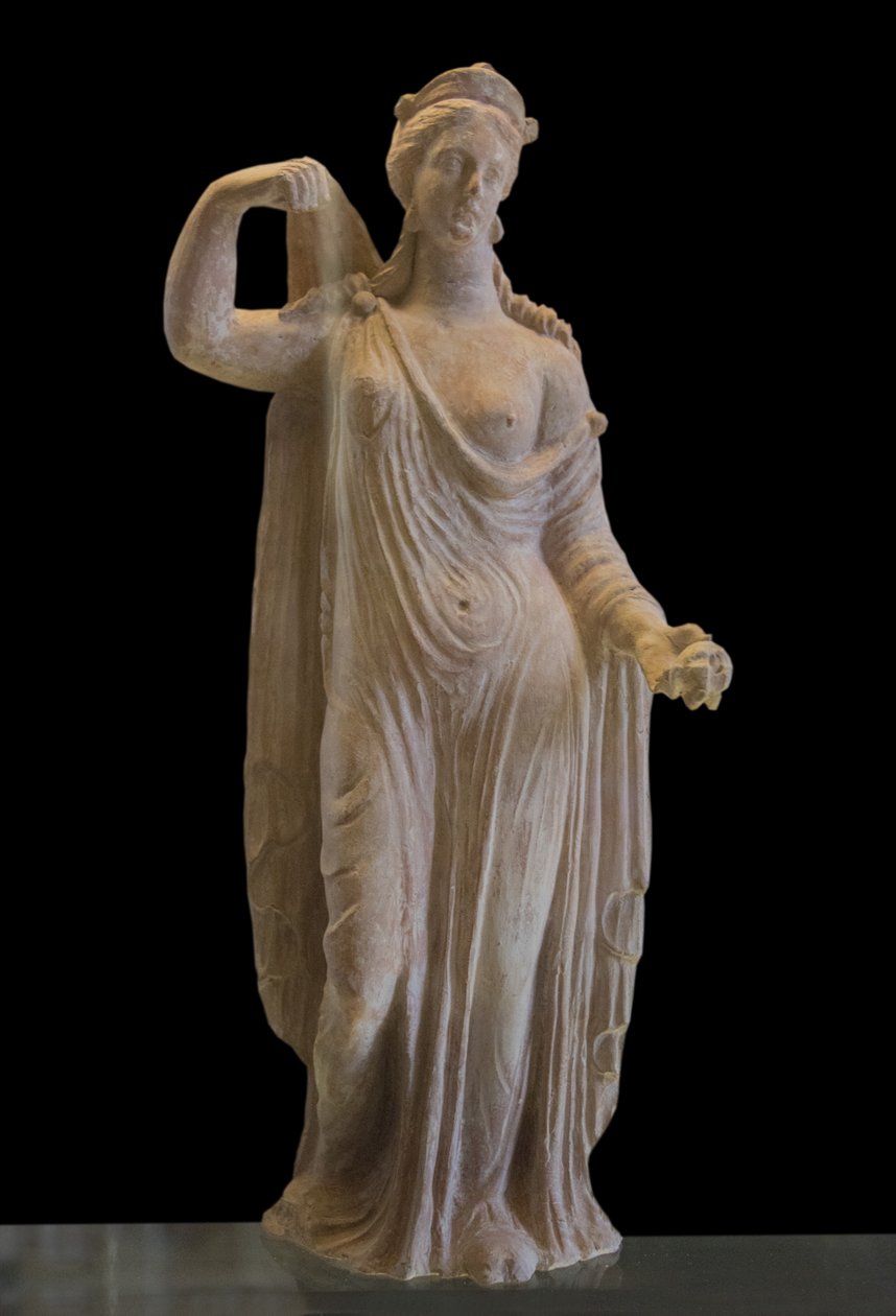 Kunst Griekenland Aphrodite van het Genitrix-type (1e eeuw n.Chr.) terracotta door Roman Roman