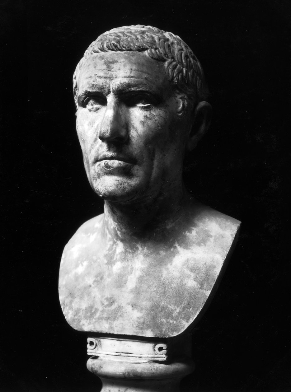 Buste van Marcus Claudius Marcellus (ca. 268-208 v.Chr.) door Roman Roman