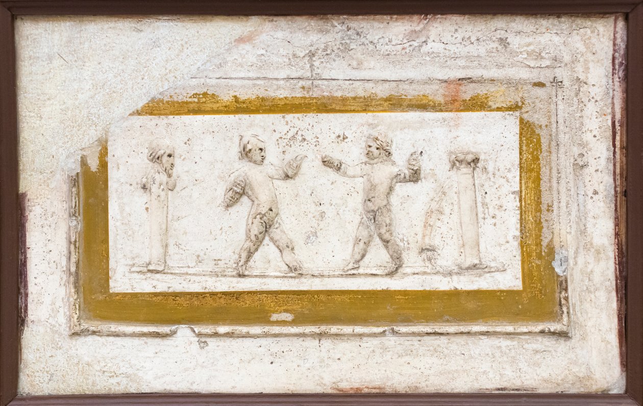 Vechtscène van Erotes door Roman Roman