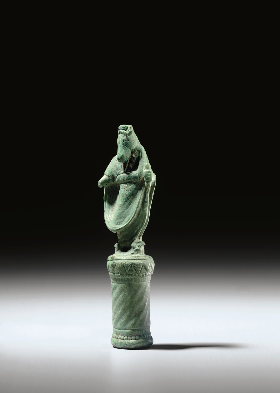 Topstuk, c.1e - 2e eeuw na Christus (brons) door Roman Roman