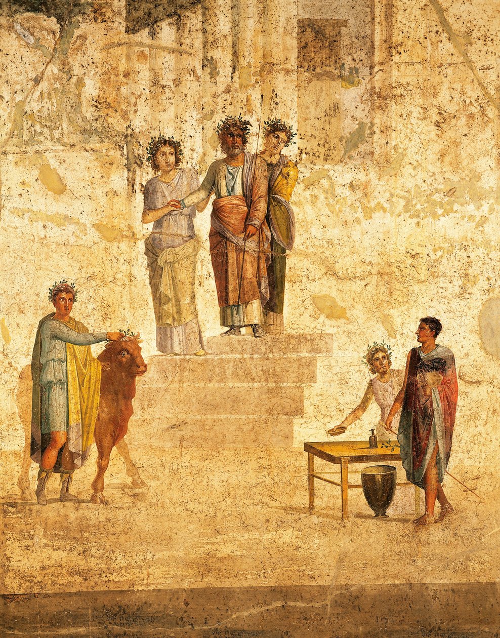 Fresco met Jason en Pelias uit Pompeii door Roman Roman