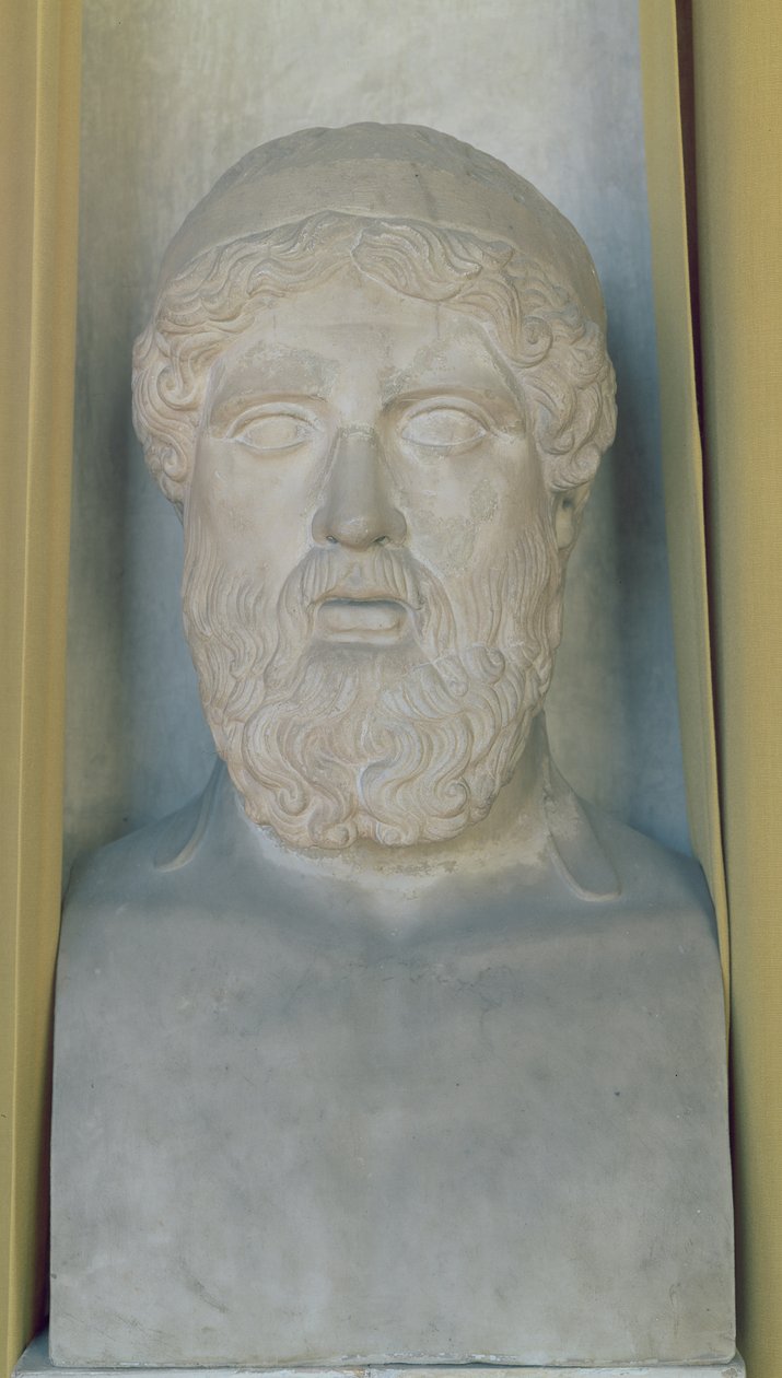Hermetische buste van Anacreon door Roman Roman
