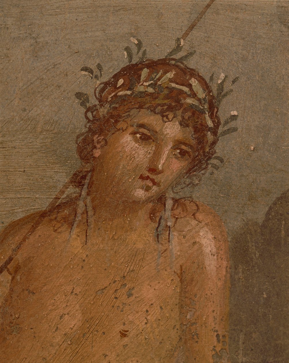 Italië, Regio Campania, Provincie Napels, Pompeii, Huis van Marco Lucrezio Frontone Fresco met Narcissus bij vijver door Roman Roman