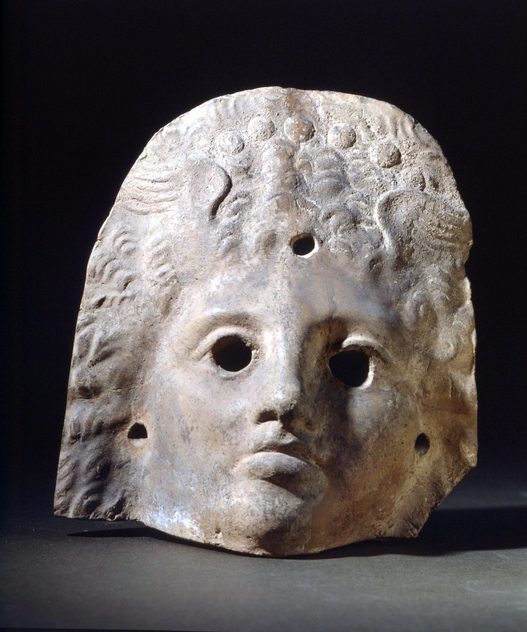 Masker voor tragedies in de Romeinse tijd. Museo della Scala. Milaan door Roman Roman
