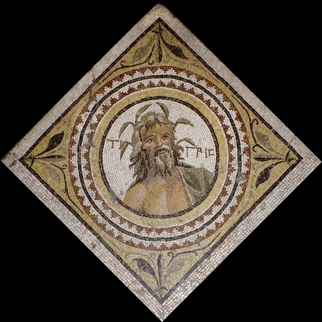 Personificatie van de rivier de Tigris, laat 2e/3e eeuw AD door Roman Roman