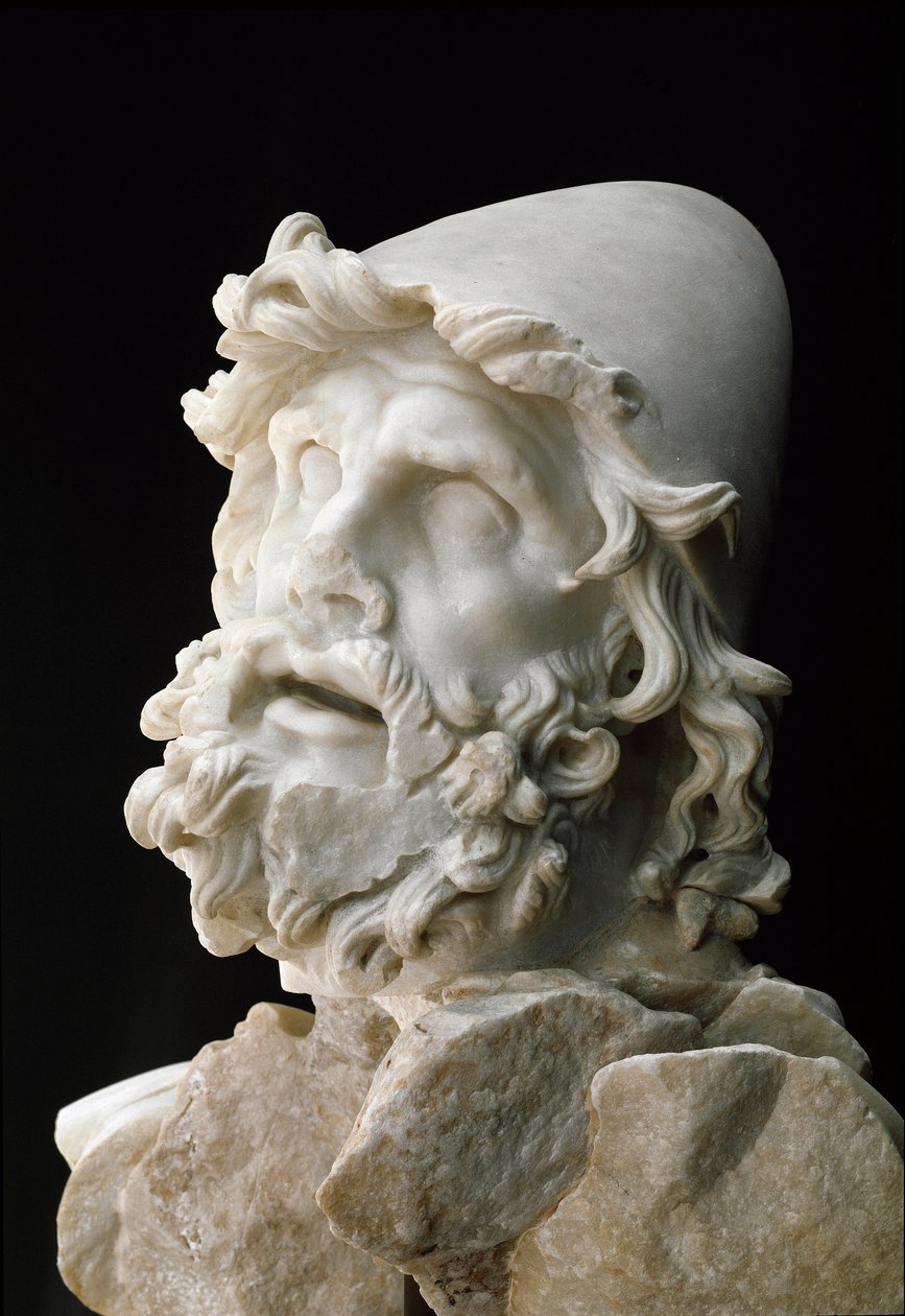 Polyphemus blind: Hoofd van Odysseus door Roman Roman