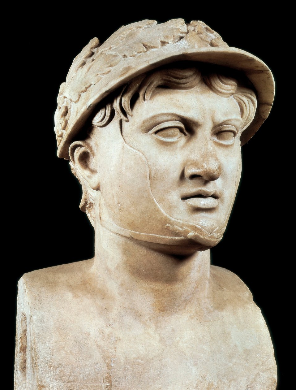 Romeinse kunst: buste van Pyrrhus 1e (319-272 v.Chr.) (marmer) door Roman Roman