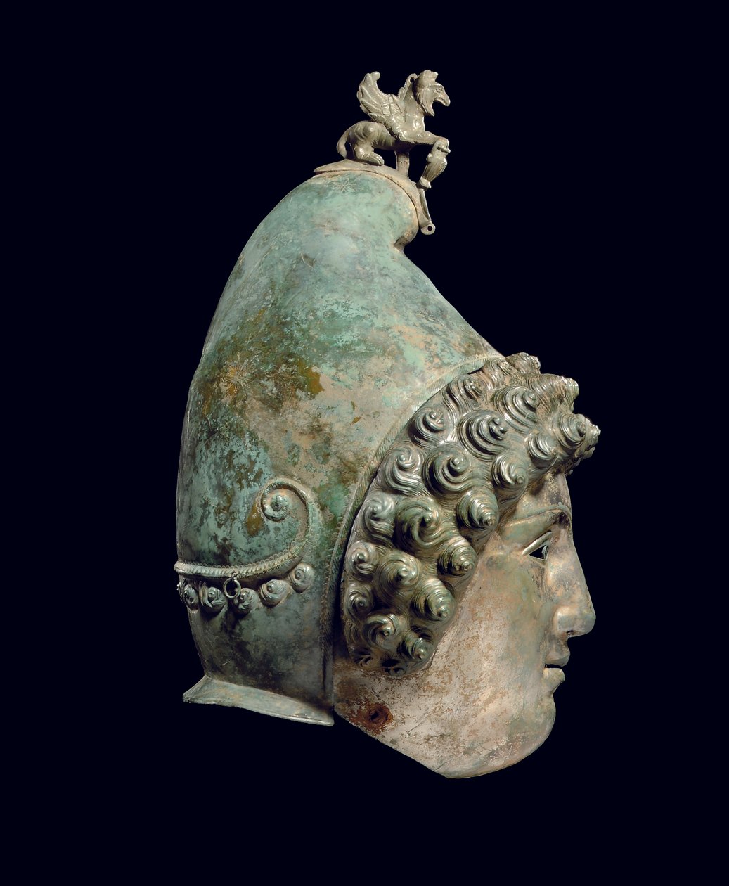 De Crosby Garrett helm, laat 1e-2e eeuw na Christus (brons) door Roman Roman