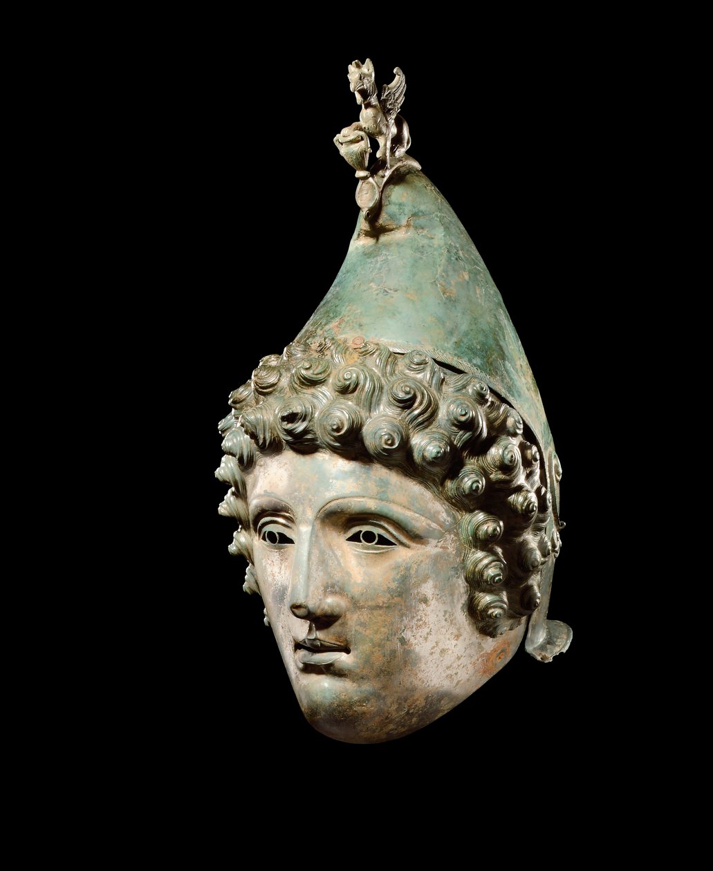 De Crosby Garrett helm, laat 1e-2e eeuw na Christus door Roman Roman