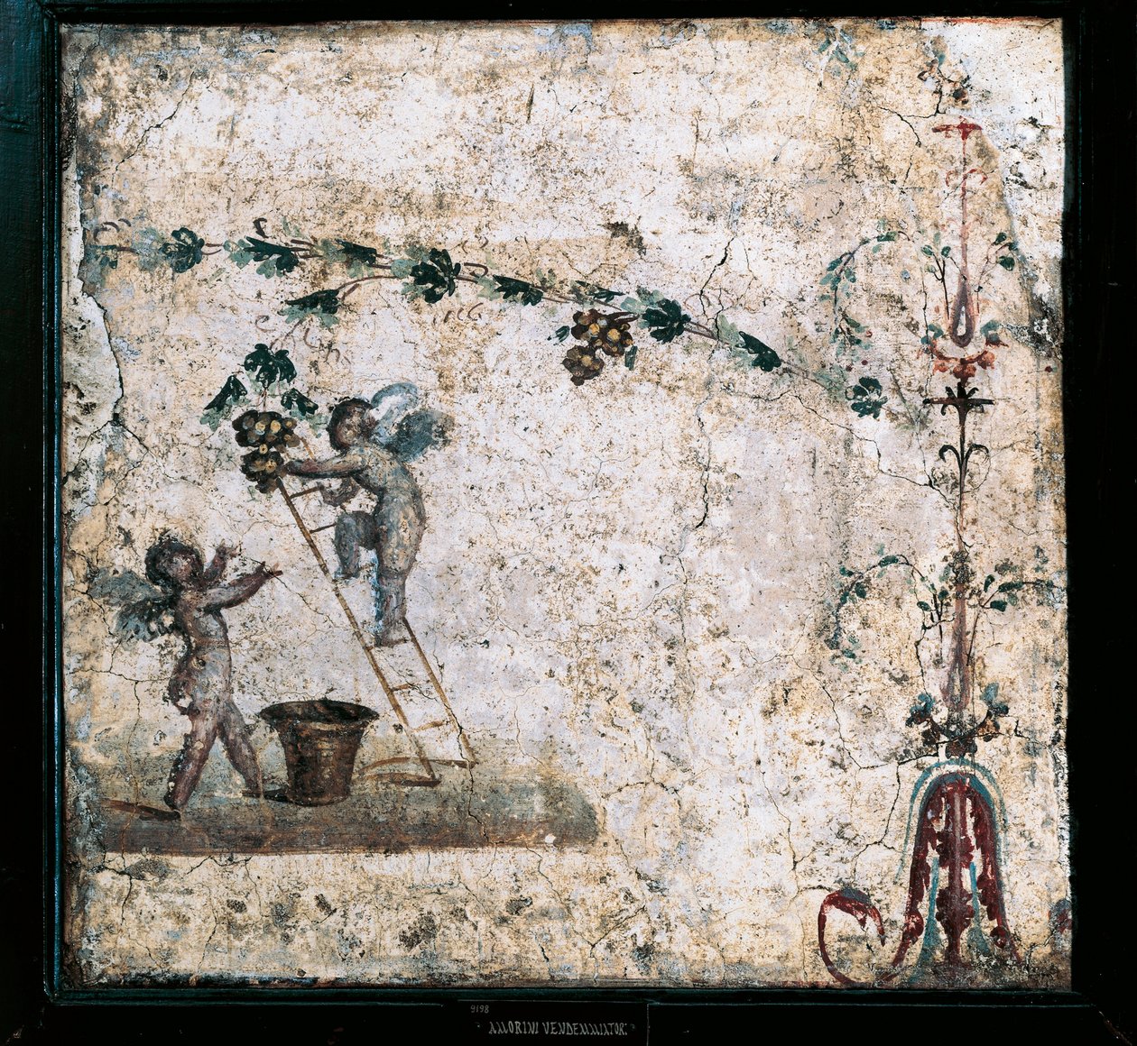 Derde stijl fresco met Cupido