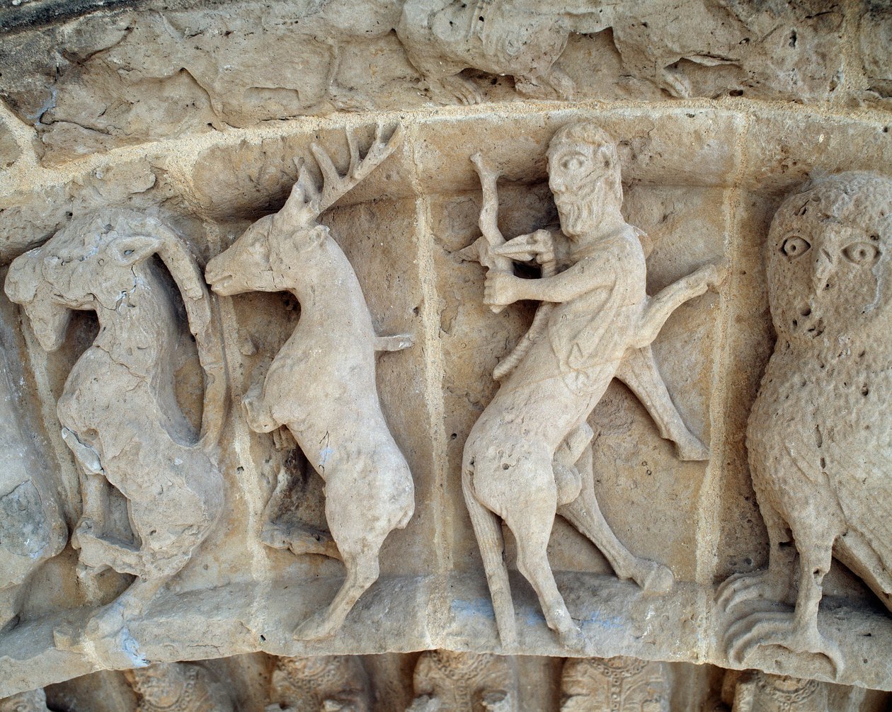 Een Boogschutter. (detail) door Romanesque