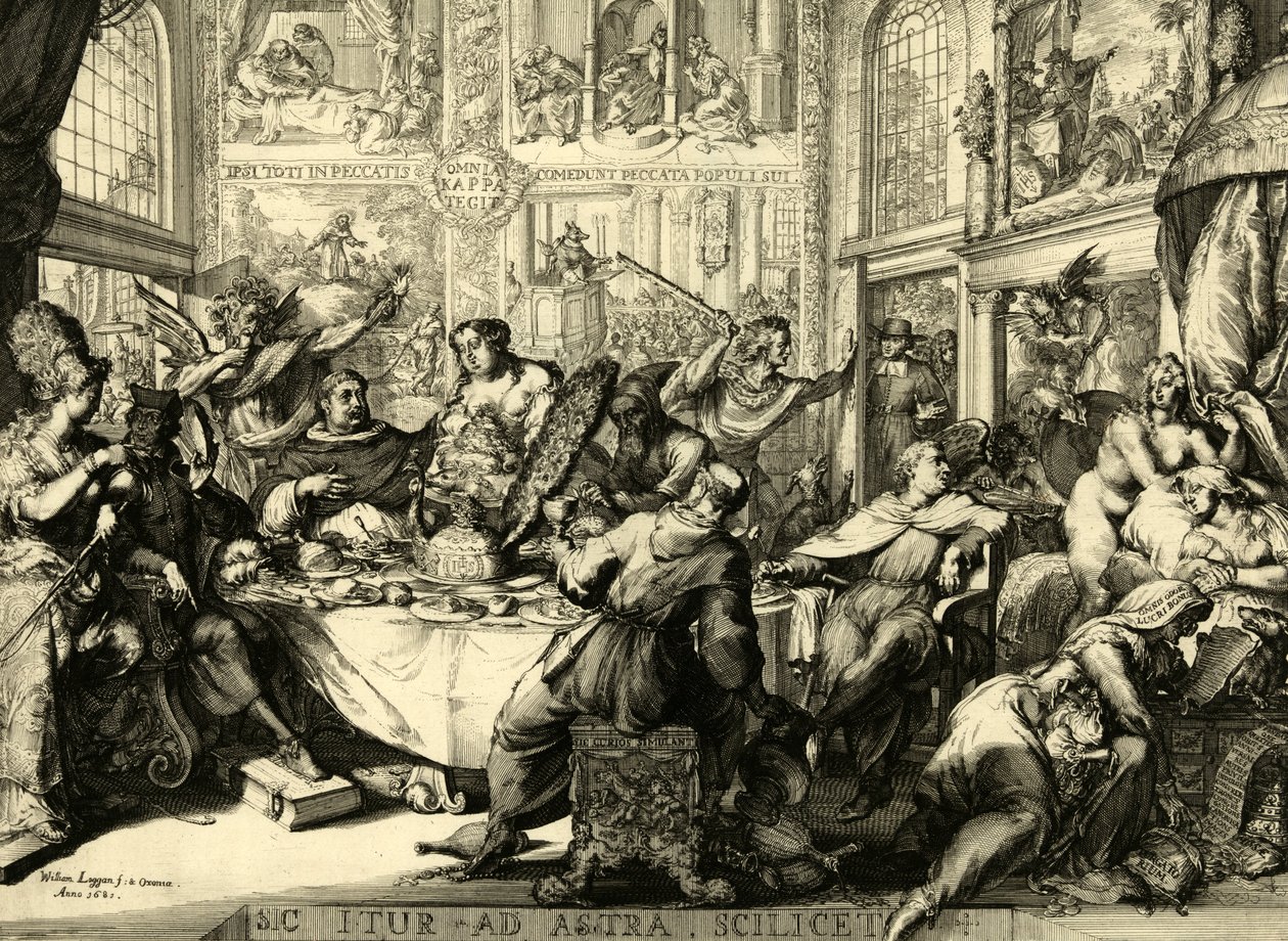 Sic itur ad astra scilicet 1681 door Romeyn de (after) Hooghe