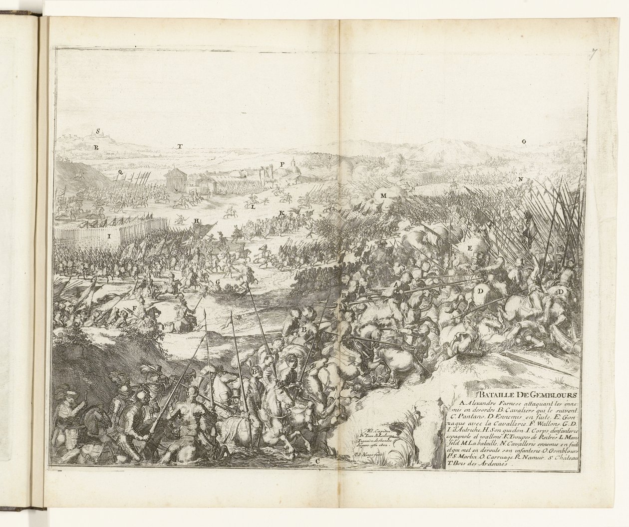 Slag bij Gemblours, 1578 door Romeyn de Hooghe