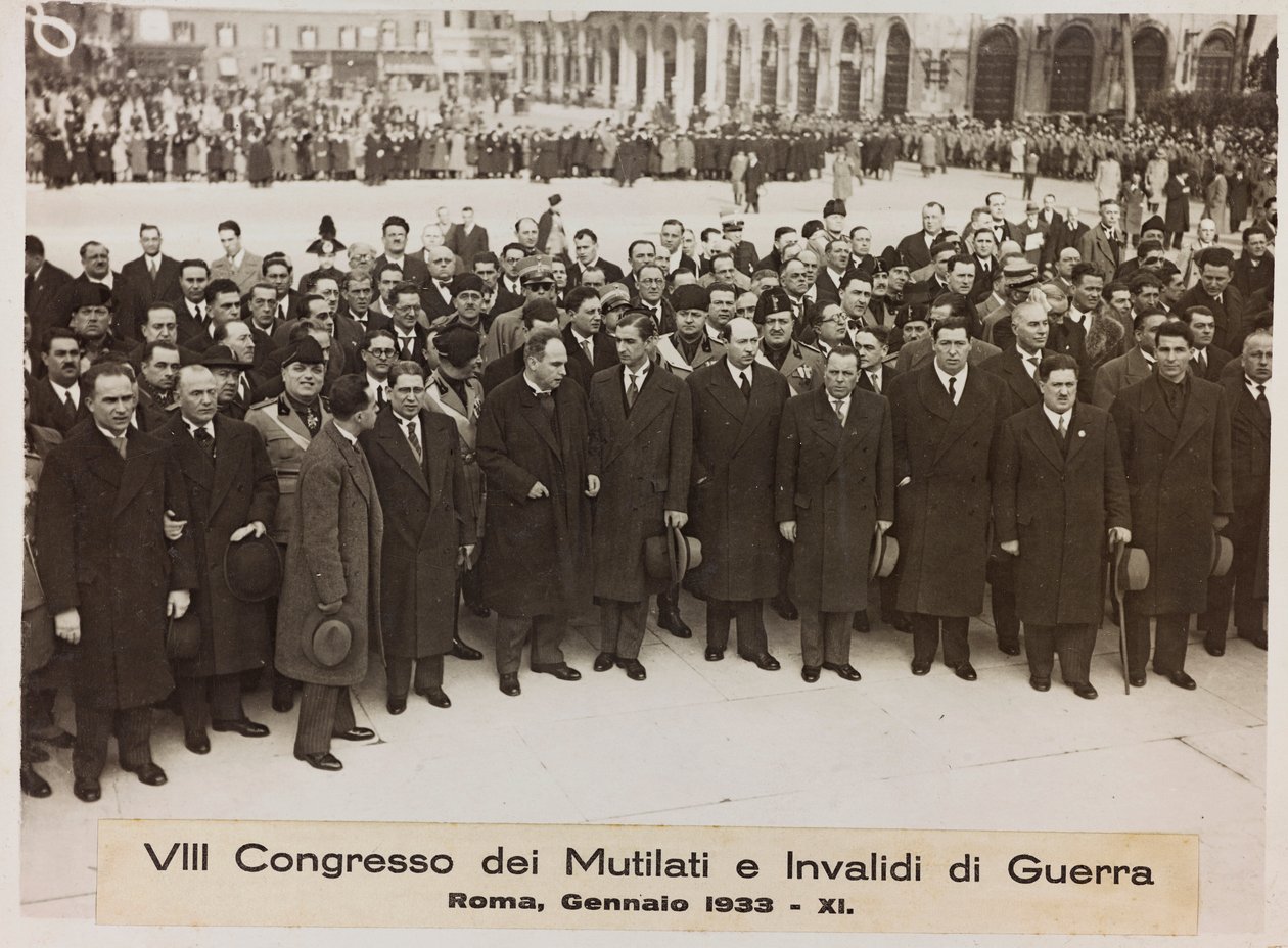 "VIII Congres van Verminkten en Oorlogsinvaliden - Rome, januari 1933 - 11" door Romolo del Papa
