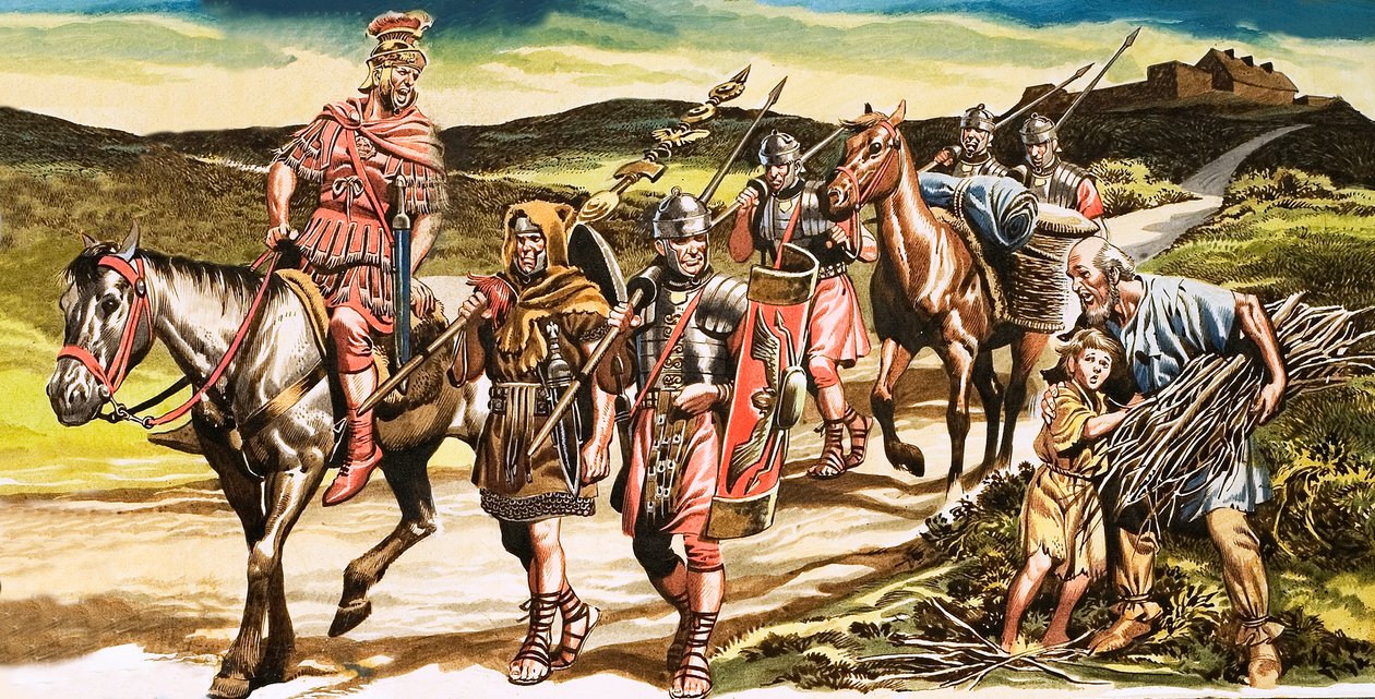 Romeinse soldaten door Ron Embleton