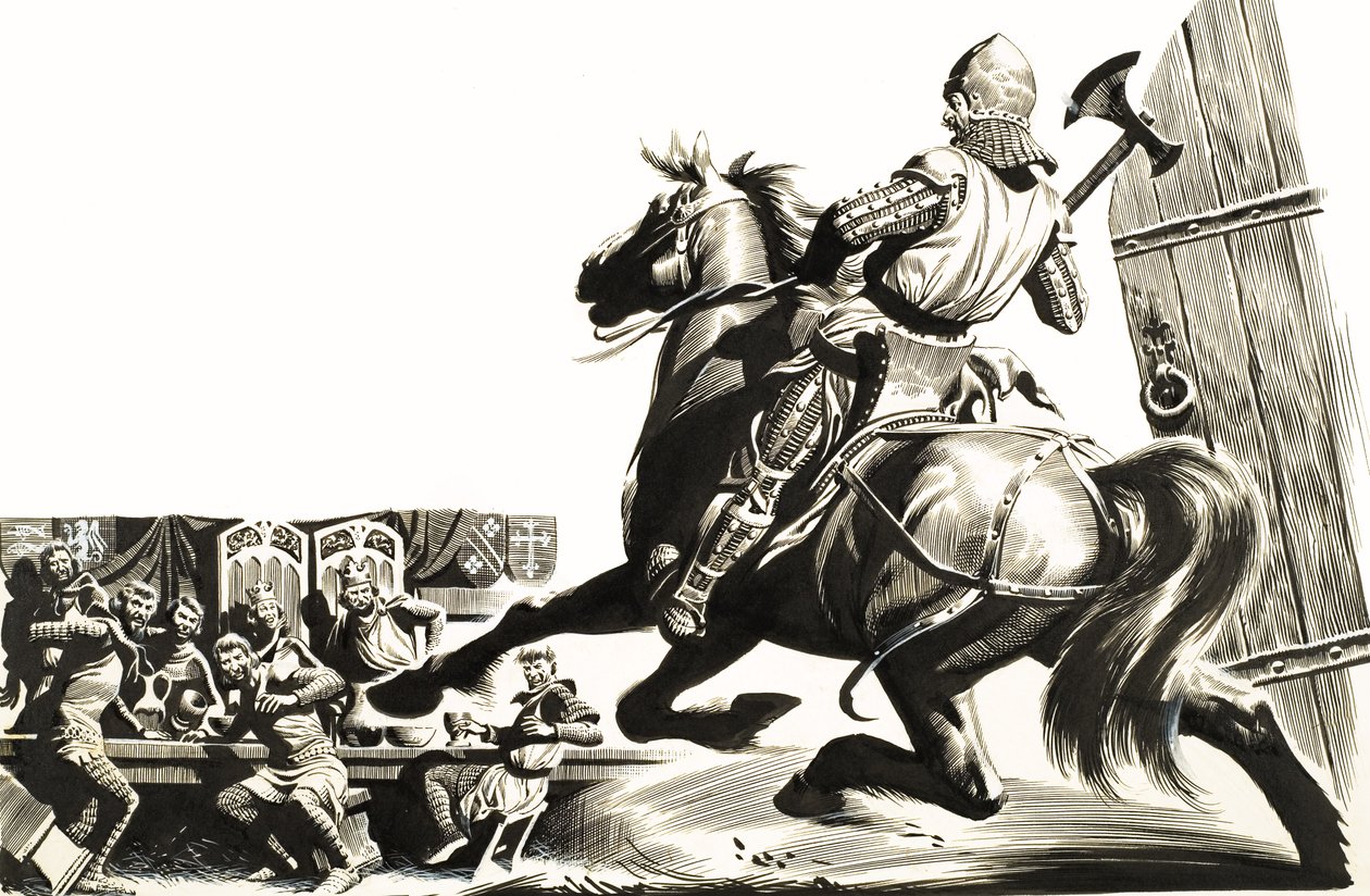Sir Gawain en de Groene Ridder door Ron Embleton