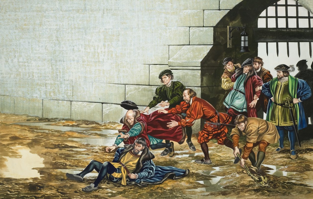 De wapenbroeder (gouache op papier) door Ron Embleton