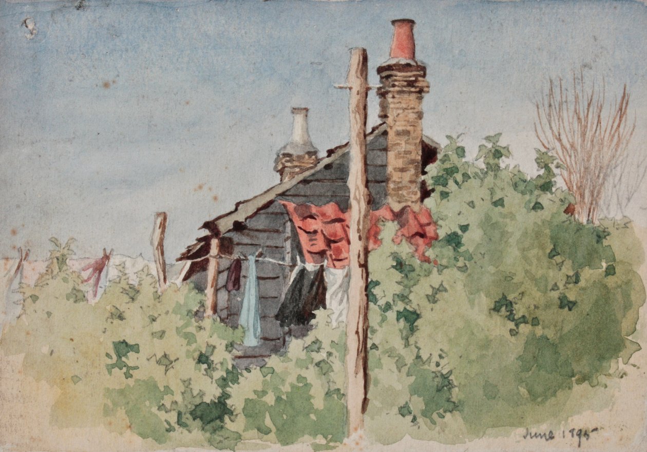 Wassen aan een Lijn, 1895 door Rosa Clementina Petherick