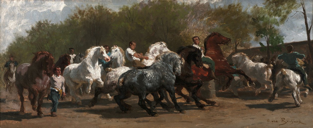 De paardenbeurs door Rosa Bonheur