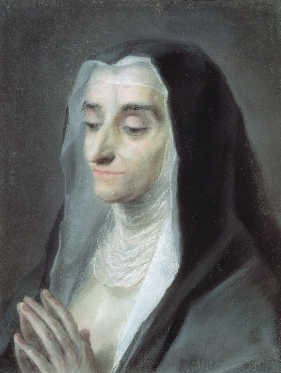 Zuster Maria Caterina, 1732 door Rosalba Giovanna Carriera