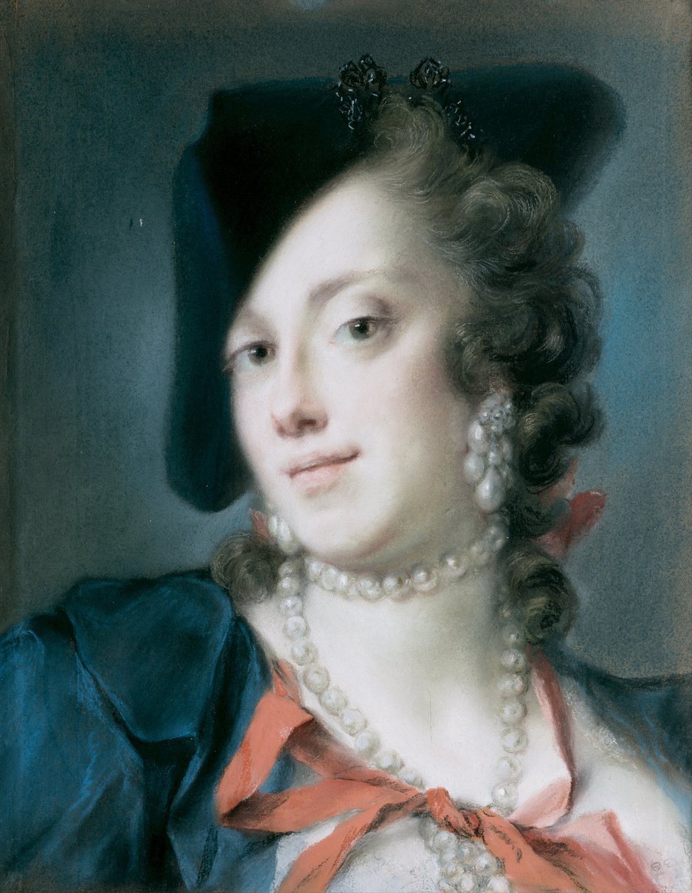 Een Venetiaanse Dame uit het Huis van Barbarigo Caterina Sagredo Barbarigo door Rosalba Giovanna Carriera