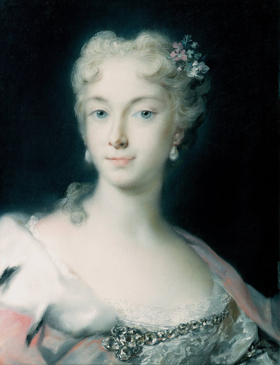 Maria Theresia, Aartshertogin van Habsburg 1717-1780, 1730 door Rosalba Giovanna Carriera