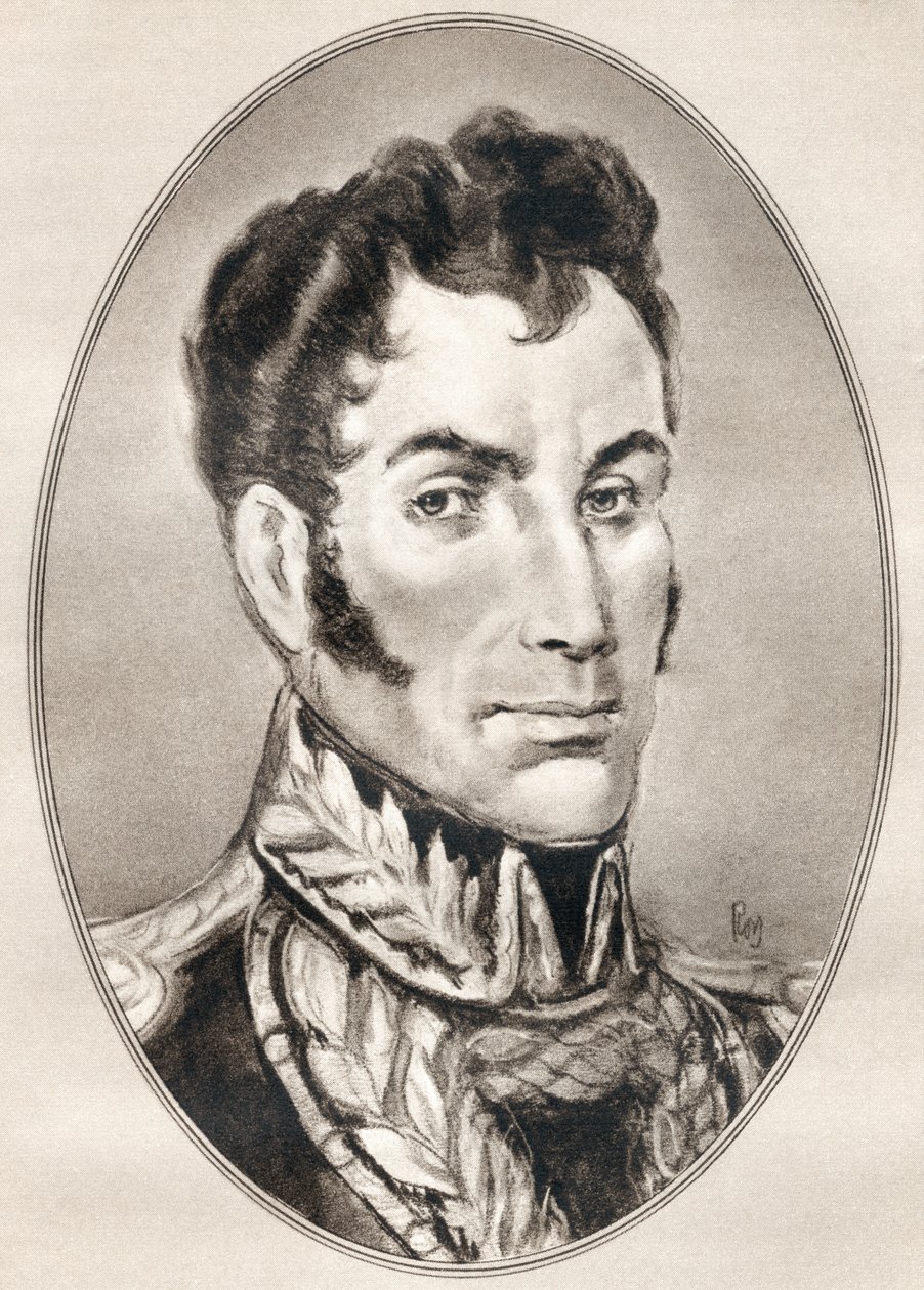 Simon Bolivar, uit Levensbiografieën van beroemde mannen door Ross Gordon