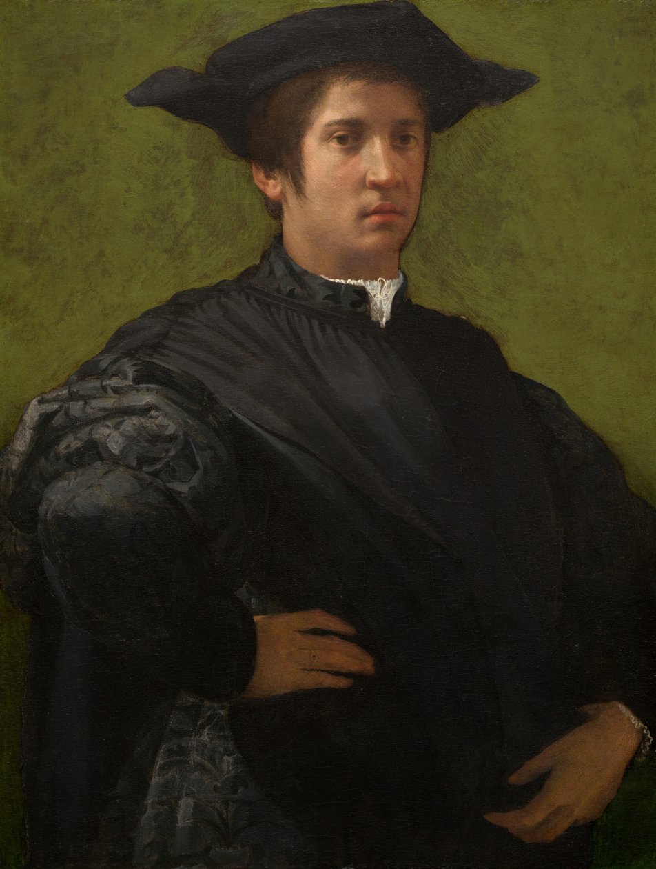 Portret van een Man door Rosso Fiorentino