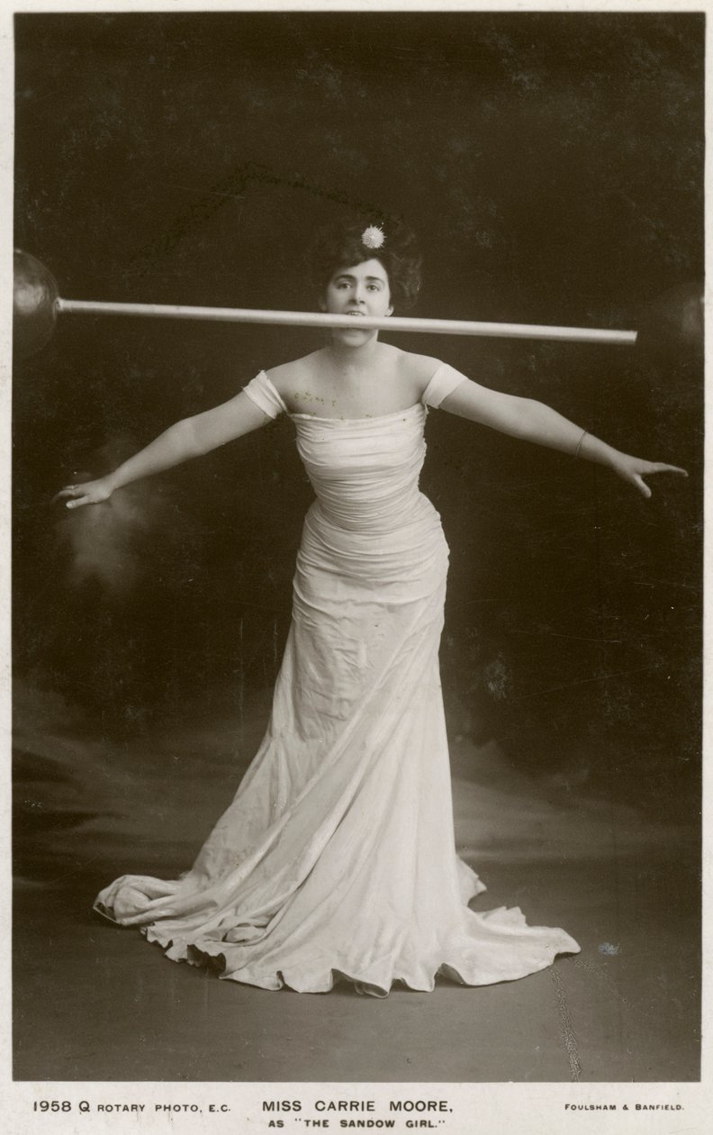 Carrie Moore, Australische actrice, ca. 1900 door Rotary Photo