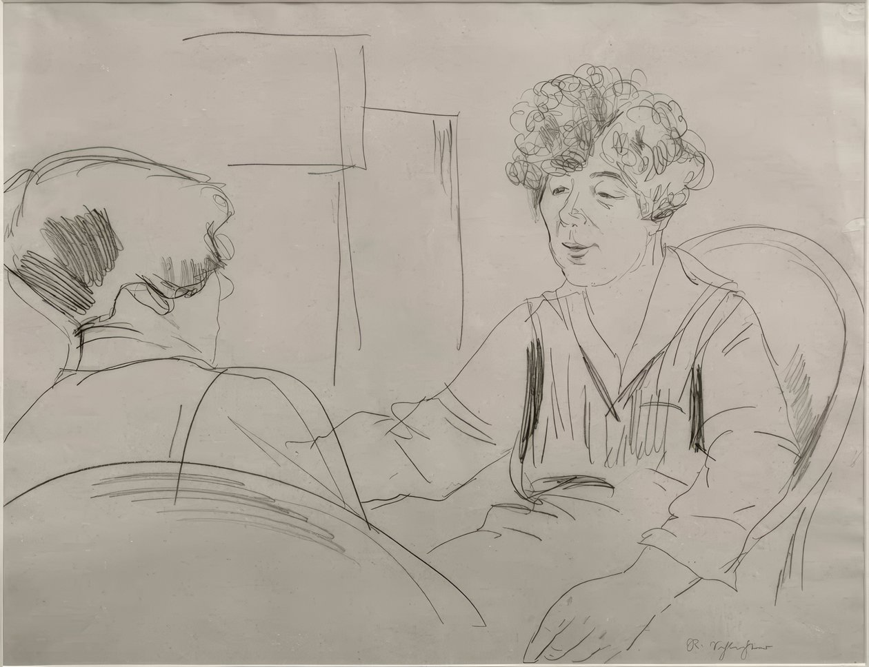 Dirnengespräch von Rudolf Schlichter