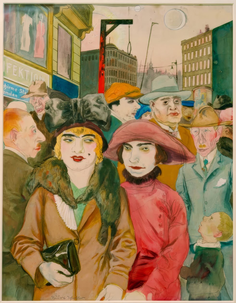 Hausvogteiplatz door Rudolf Schlichter