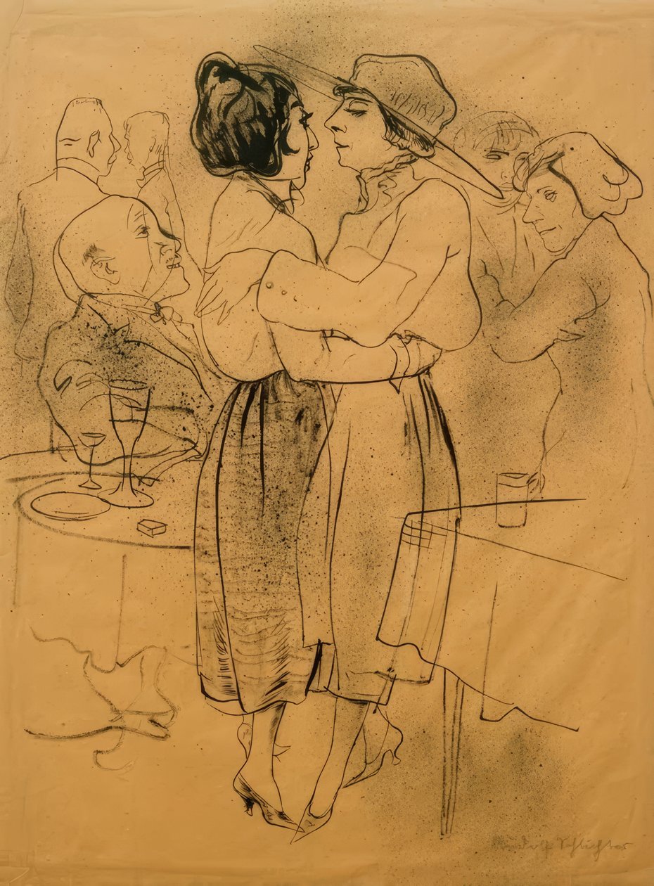 In de danszaal door Rudolf Schlichter