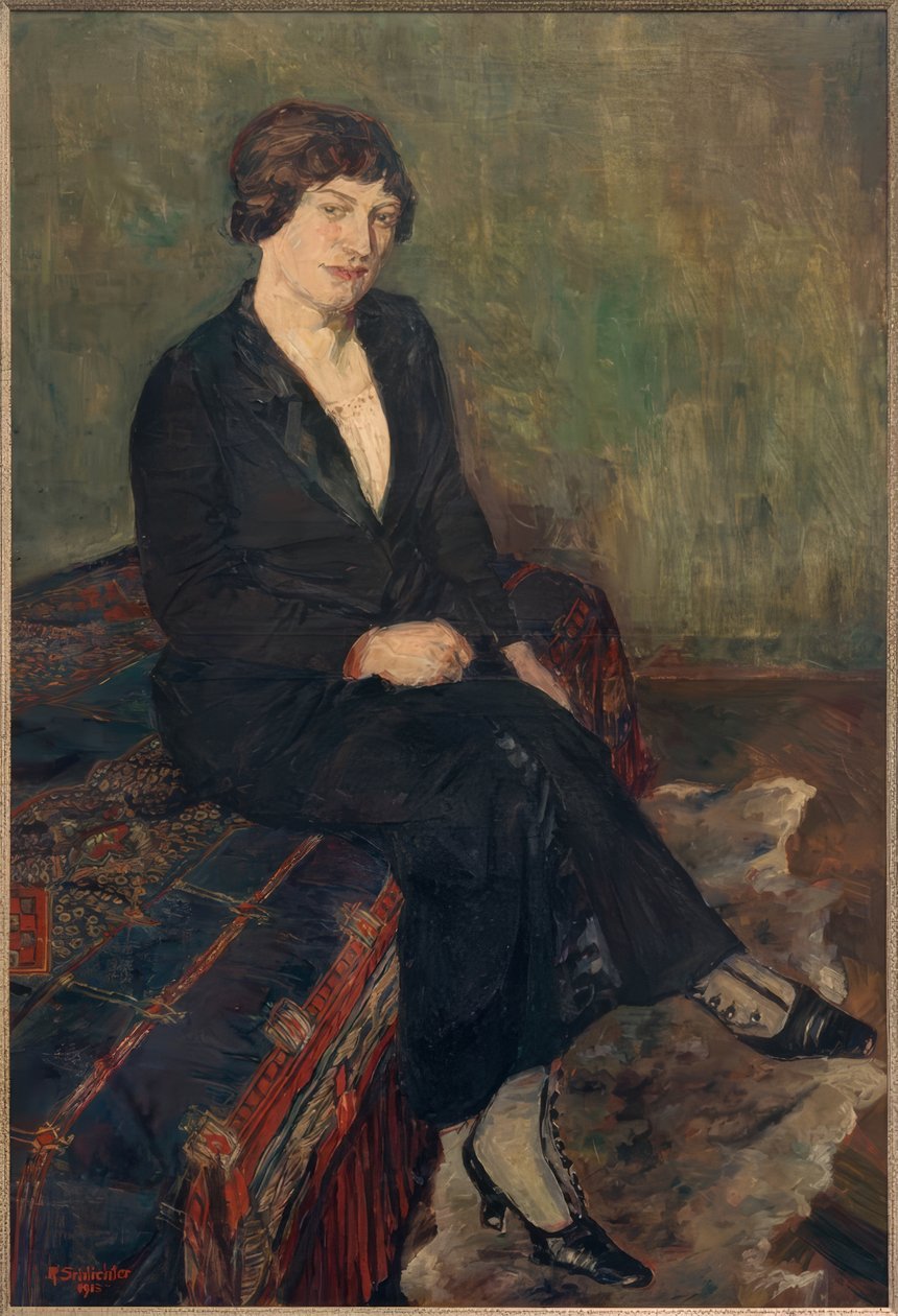 Zus van de kunstenaar door Rudolf Schlichter