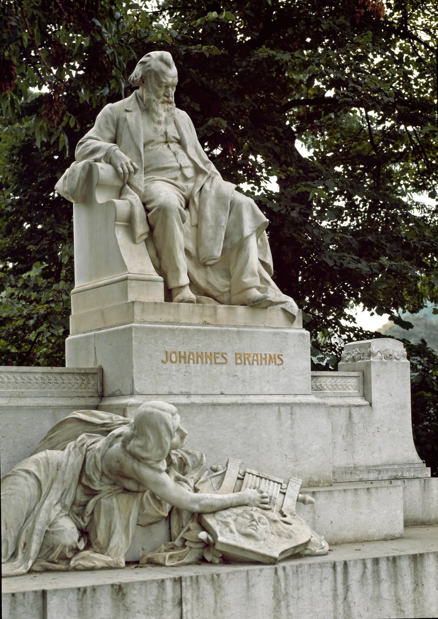 Monument ter ere van de Duitse componist Johannes Brahms door Rudolf von Weyr