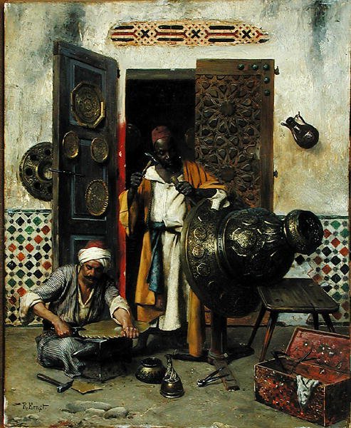 De Metaalbewerker, c.1888 door Rudolphe Ernst