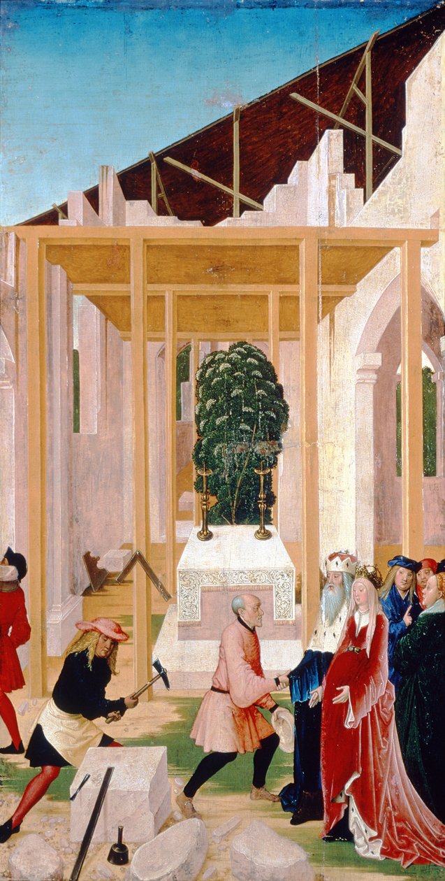 Scène uit de Legende van St. Leopold, 1505 door Rueland Frueauf