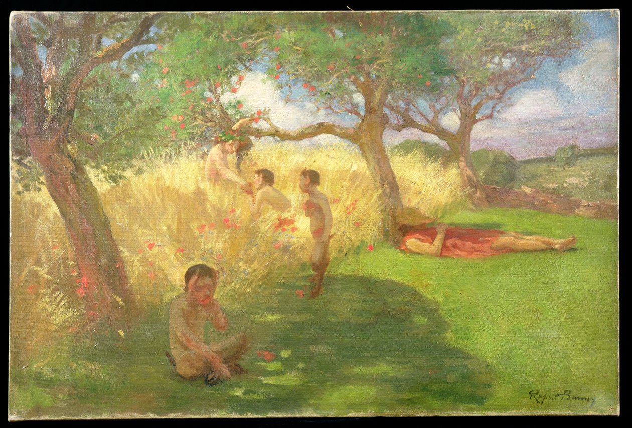 Satyrs door Rupert Charles Wolston Bunny