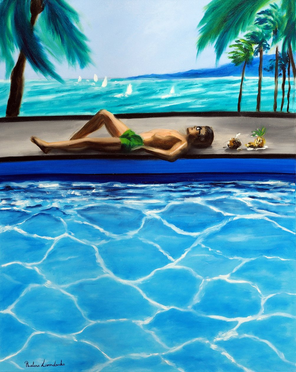 Eindeloze zomer, 2025 (olieverf op doek) door Ruslana Levandovska