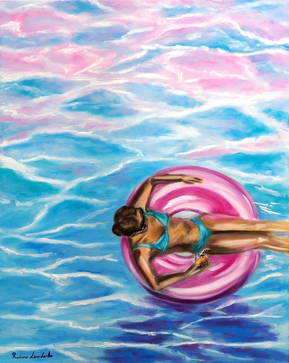 Sun-Kissed Dreams, 2025 (olieverf op doek) door Ruslana Levandovska