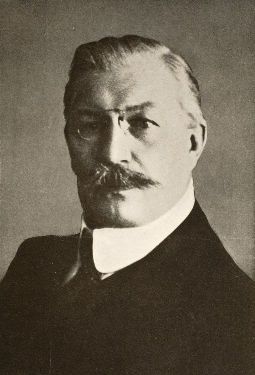 P.N. Milyukov, Minister van Buitenlandse Zaken in het Republikeinse Ministerie door Russian Photographer