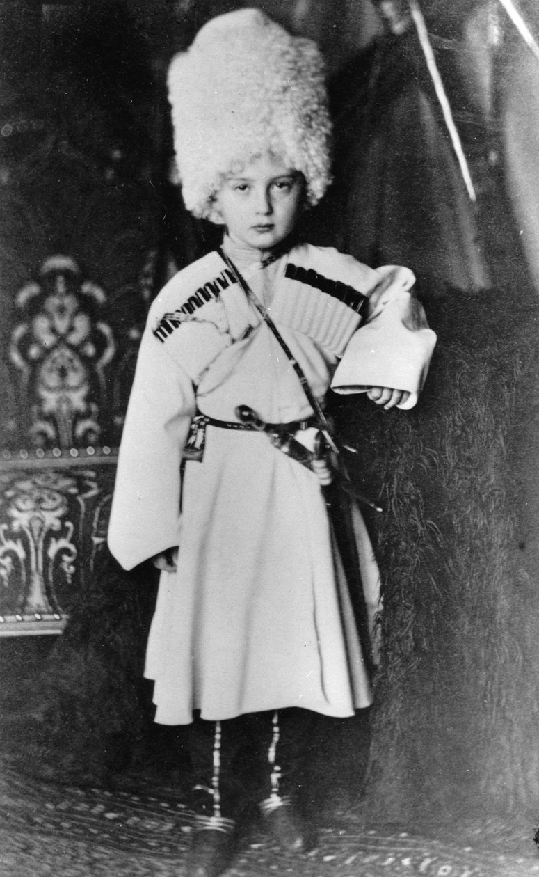 Portret van Groothertog Nicholas Mikhailovich van Rusland door Russian Photographer
