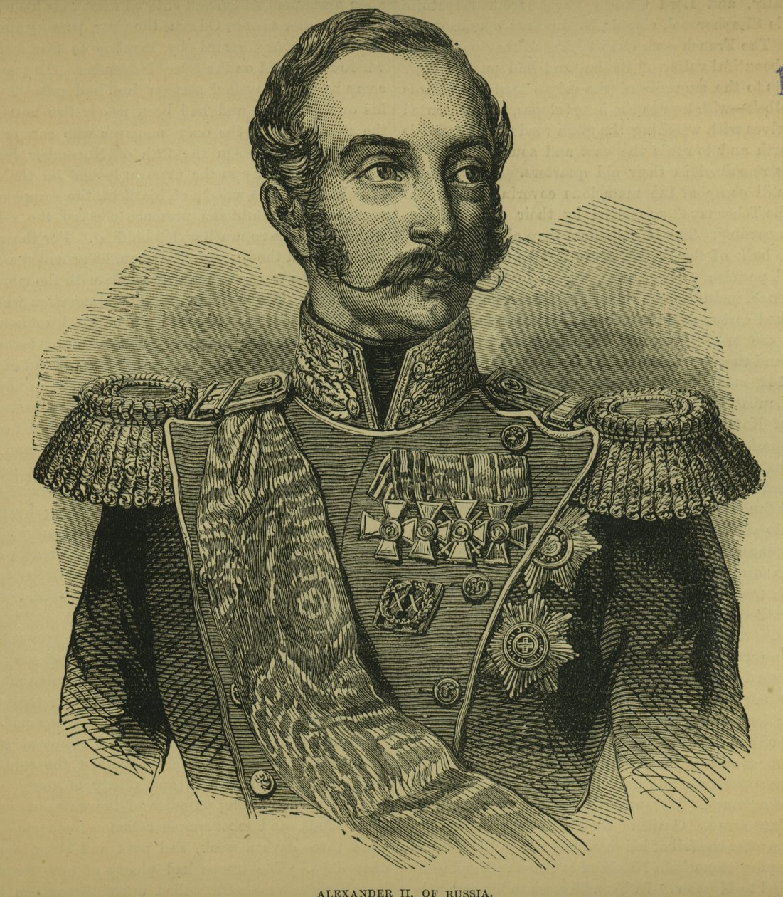 Alexander II (1818-81) van Rusland door Russian School