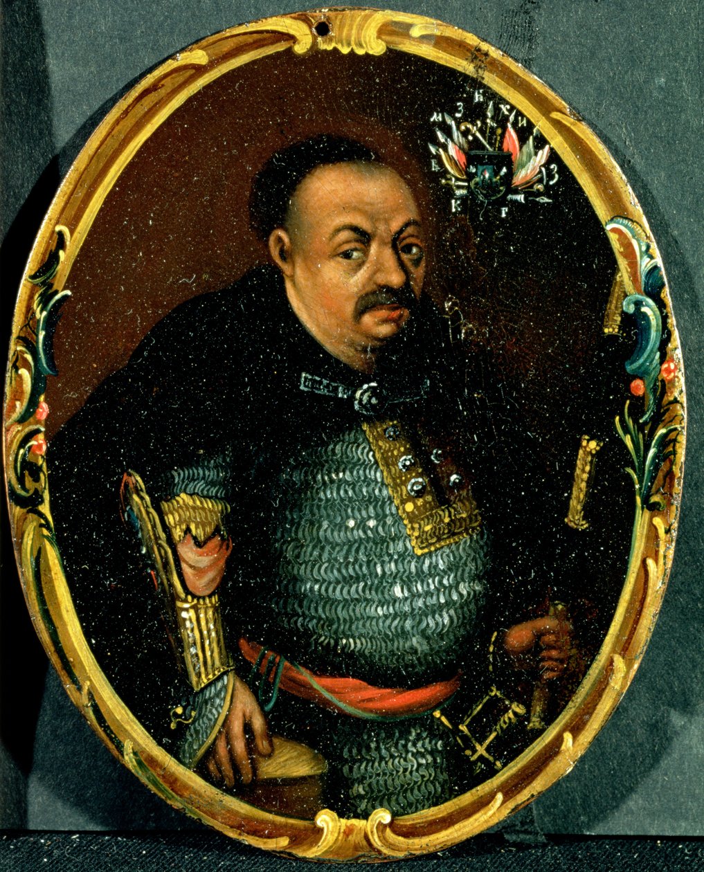 Portret van Bohdan Khmelnytsky door Russian School