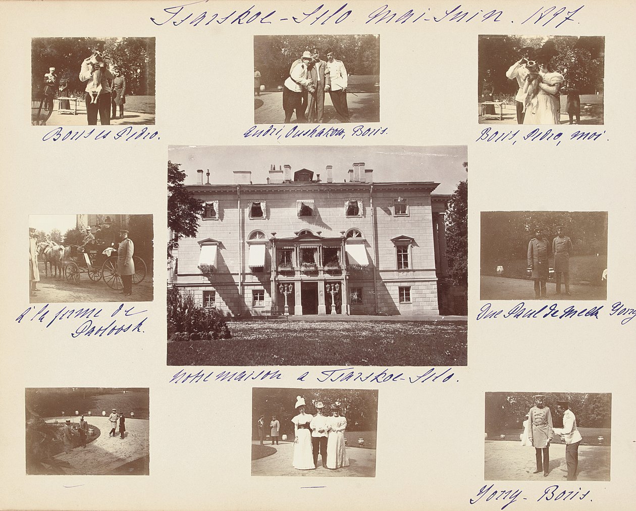 De Russische Keizerlijke Familie, pagina uit een album met foto