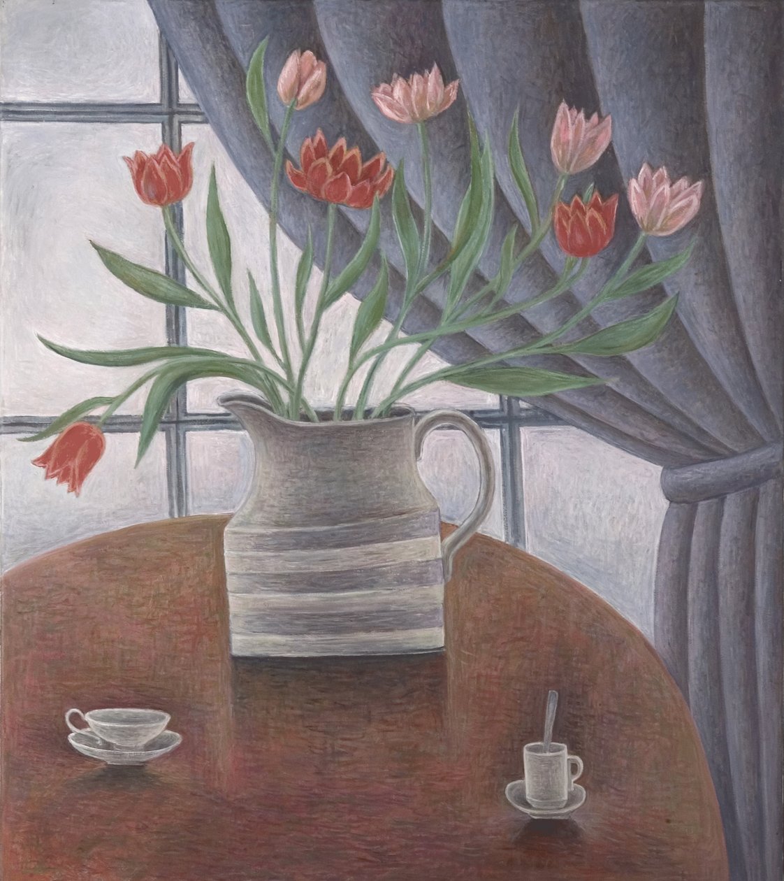 Tulpen, Gordijn, Bekers, 2002 door Ruth Addinall