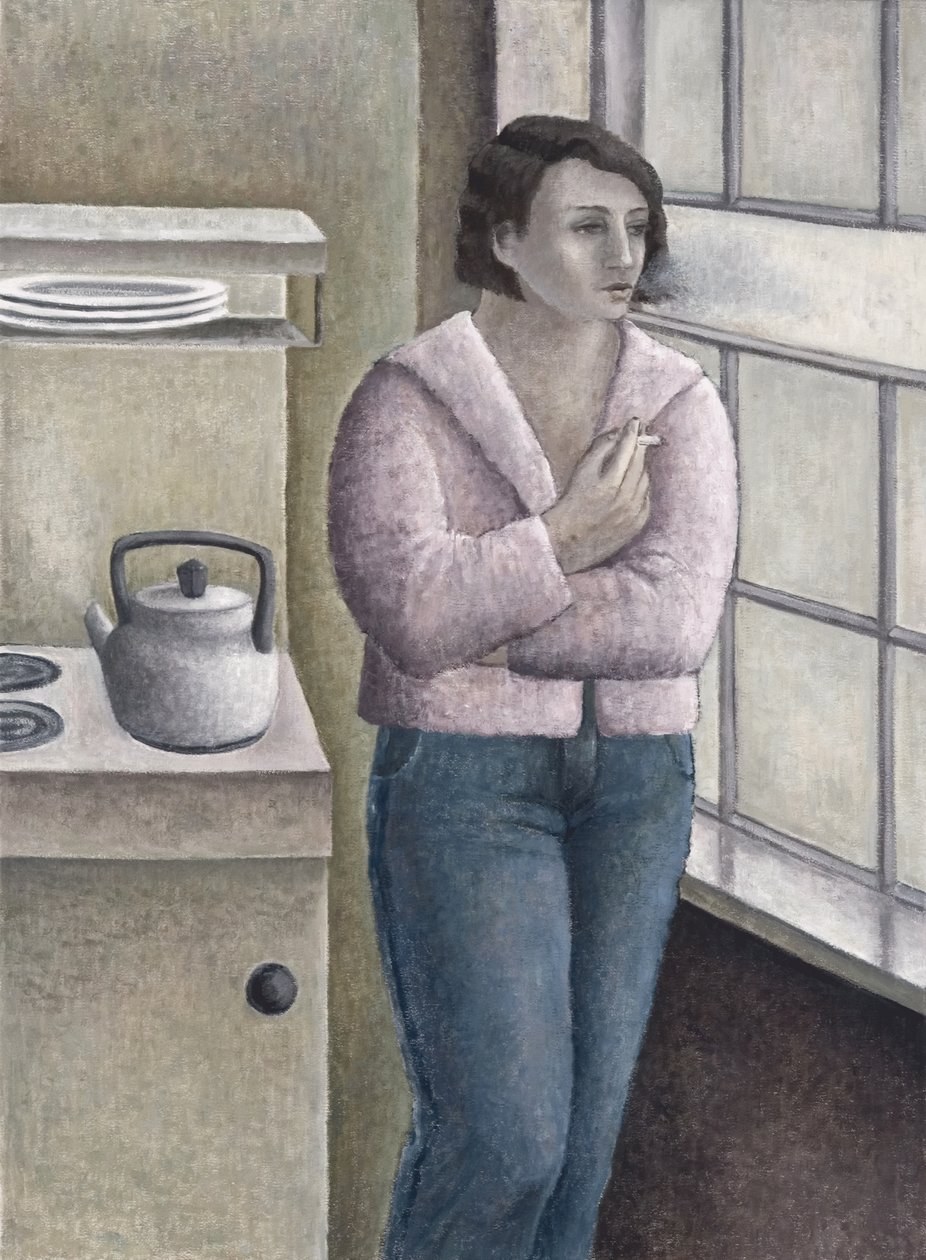 Vrouw rookt, 1996 door Ruth Addinall